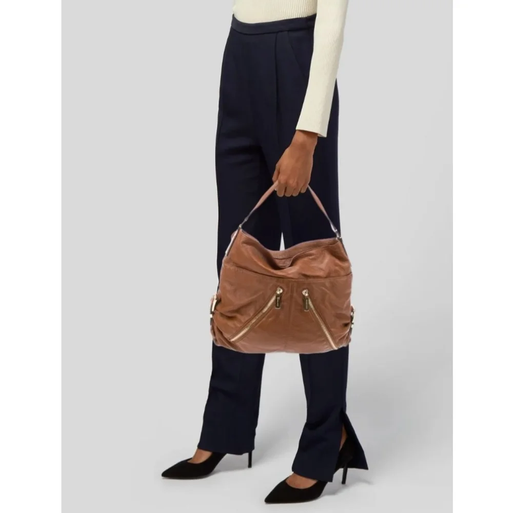 Michael Kors Brown Leather Shoulder Bag